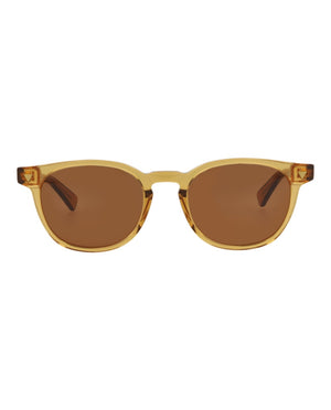 Bottega Veneta Round-Frame Recycled Acetate Sunglasses Yellow Yellow Brown (BV1253S-30014561-004)