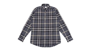 Burberry Check Cotton Shirt Grey