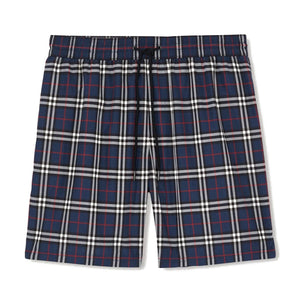 Burberry Check Drawcord Swim Shorts Carbon Blue