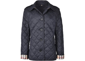 Burberry Diamond Quilted Jacket Navy