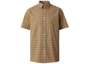 Burberry Edward Shorts Sleeve Check Shirt Archive Beige