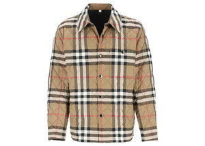 Burberry Forres Diamond Quilted Jacket Taupe Brown