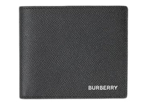 Burberry Grainy Leather International Bifold Wallet Black