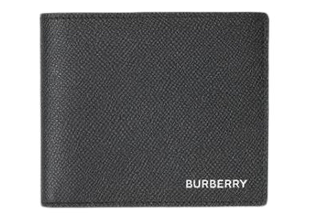 Burberry Grainy Leather International Bifold Wallet Black