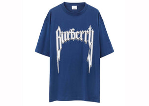 Burberry Graphic Logo-Shorts-Sleeve T-Shirt Blue