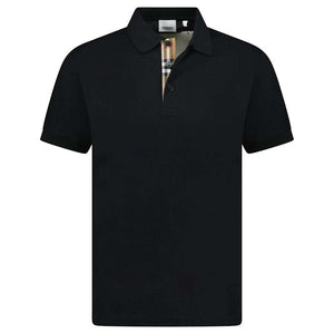 Burberry Hartford Check Placket Polo Black