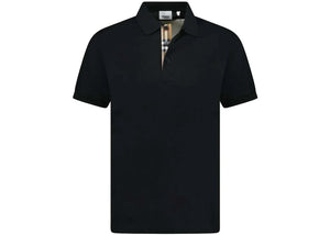 Burberry Hartford Check Placket Polo Black