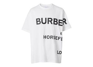 Burberry Horseferry Print Cotton T-Shirt White/Black