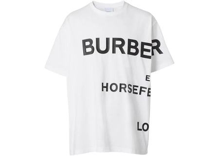 Burberry Horseferry Print Cotton T-Shirt White/Black