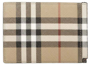 Burberry Money Clip (80841761) Wallet Check Beige