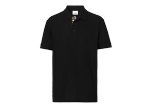Burberry Monogram Motif Cotton Pique Polo Black/Archive Beige