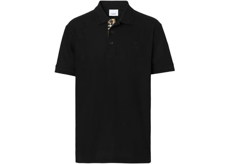 Burberry Monogram Motif Cotton Pique Polo Black/Archive Beige