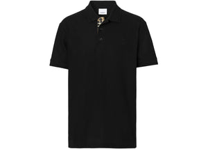 Burberry Monogram Motif Cotton Pique Polo Black/Archive Beige