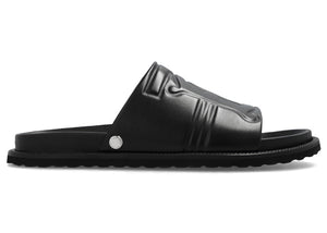 Burberry Thornton Leather Slides Black