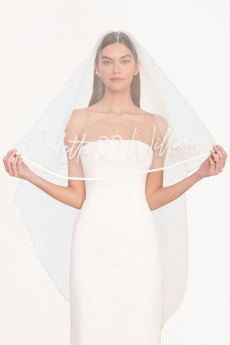 CUSTOM EMBROIDERED VEIL