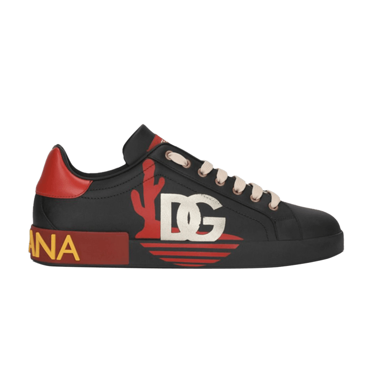 Dolce & Gabbana Portofino Low Black Red Cactus