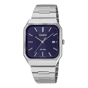 Casio Enticer Men Quartz Blue Dial Analog Stainless Steel Watch A2466