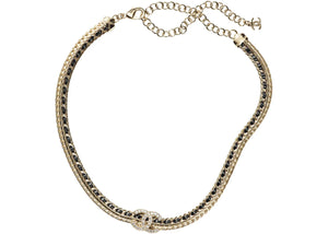 Chanel Gold Necklace AB8307 Gold/Black