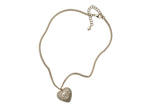 Chanel Metal Necklace AB9385 Gold/White