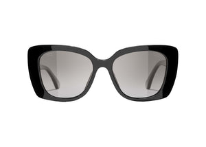 Chanel Rectangle Polarized Sunglasses Black (5504 C622/M3)