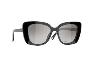 Chanel Rectangle Polarized Sunglasses Black (5504 C622/M3)