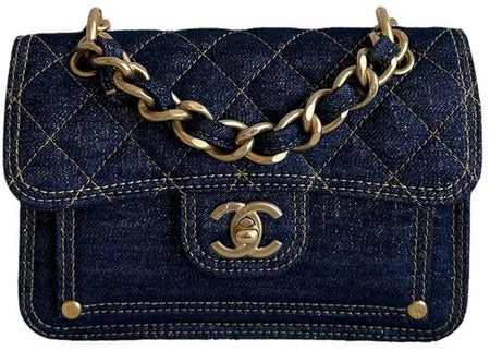 Chanel Small Denim Messenger Blue (AS4051)