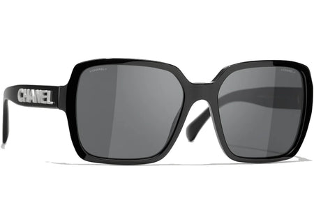Chanel Square Sunglasses Black/Grey (5408 1026/S4)