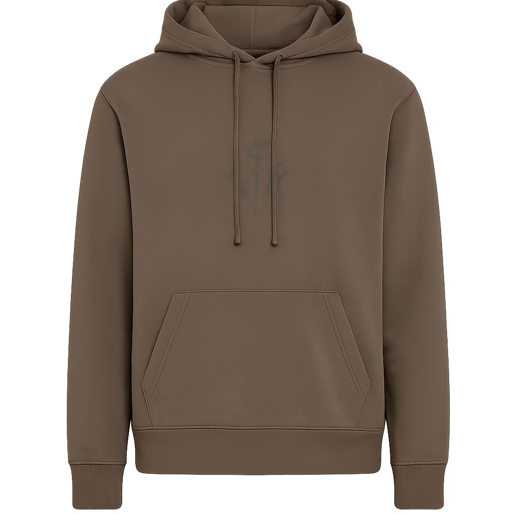 Tierra Pullover Circle Logo Hoodie Mid Brown