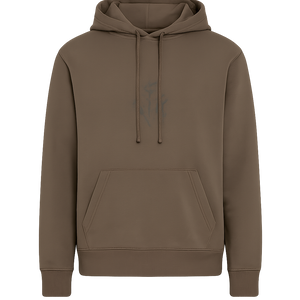 Tierra Pullover Circle Logo Hoodie Mid Brown