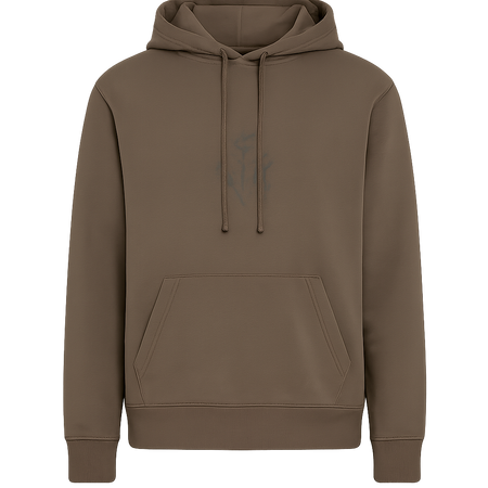 Tierra Pullover Circle Logo Hoodie Mid Brown