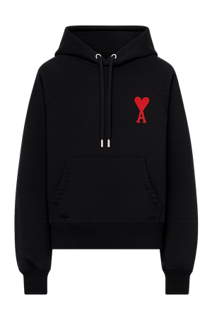 AMI Paris SSENSE Exclusive Black Ami de Cœur Hoodie