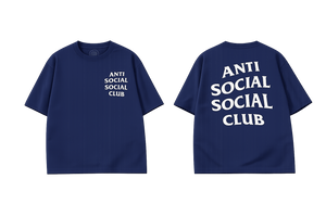 Anti Social Social Club logo T-Shirt Navy