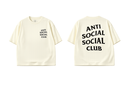 Anti Social Social Club Logo T-Shirt Off-White