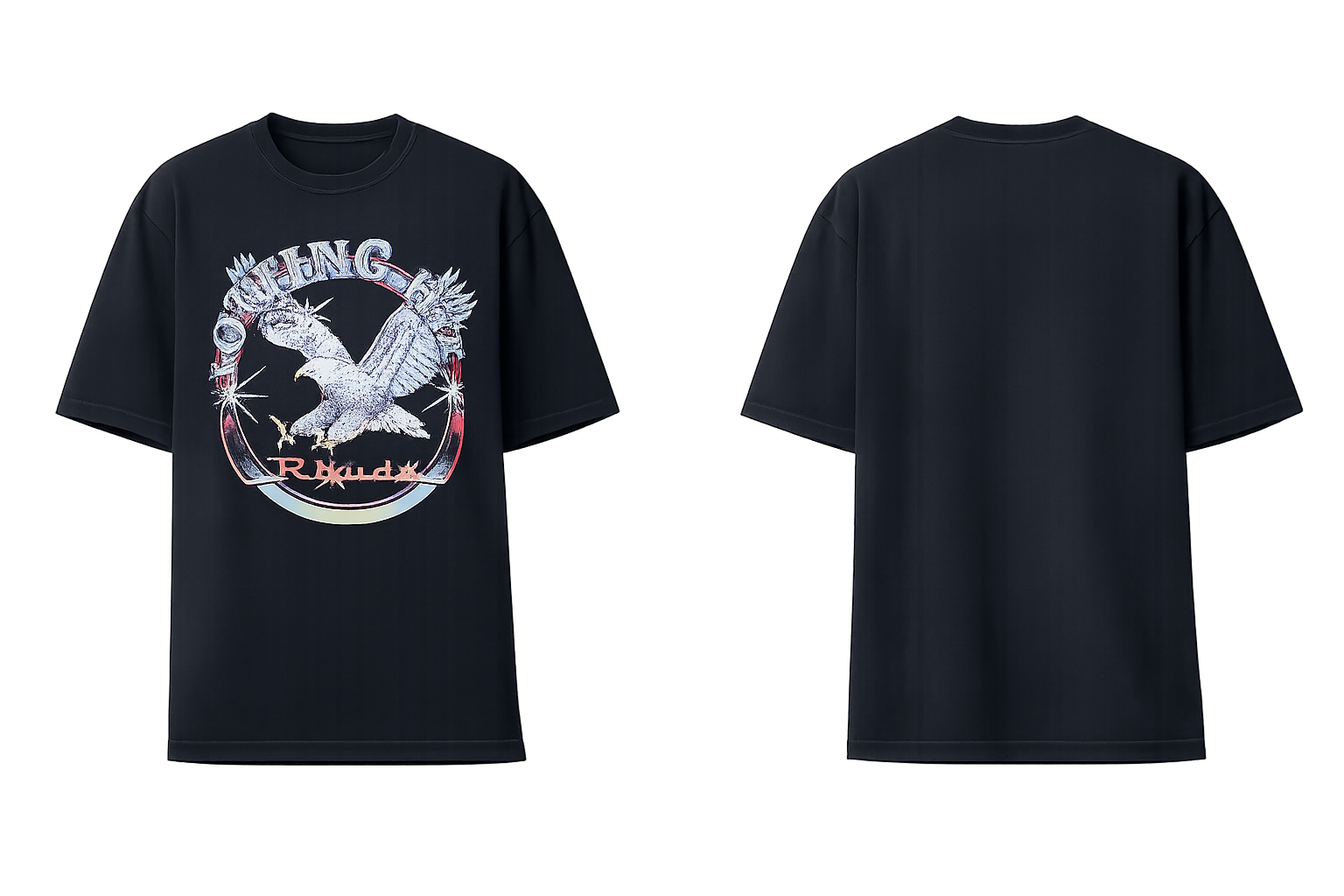 Black Notting Hill Eagle T-Shirt