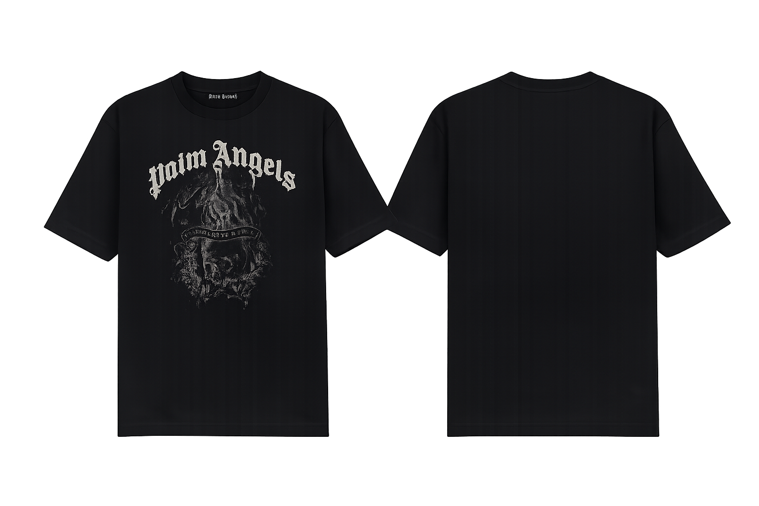 Palm Angels Statement Pencil cotton T-Shirt black