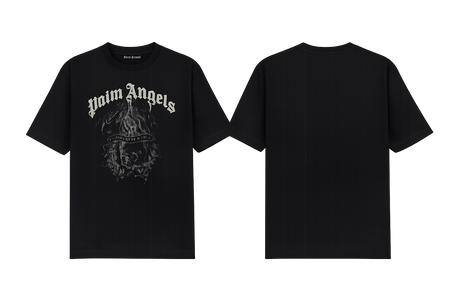 Palm Angels Statement Pencil cotton T-Shirt black