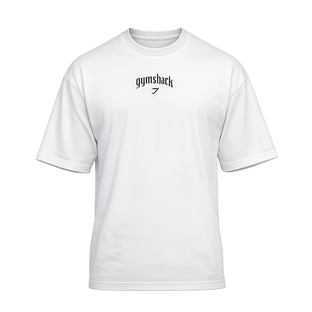 Gymshark Outline Graphic T-Shirt oversized fit White