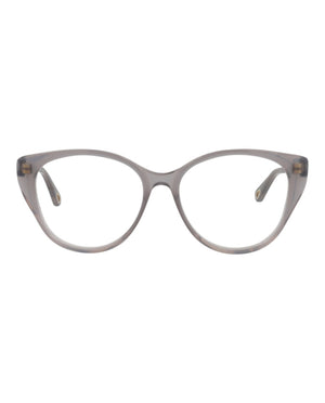 Chloe Cat Eye-Frame Bio Acetate Optical Frames Grey Grey Transparent (CH0052O-30011440-006)