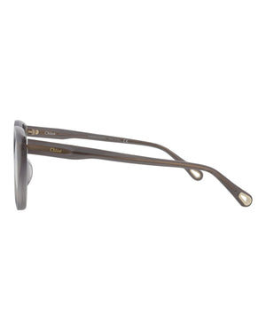 Chloe Cat Eye-Frame Bio Acetate Optical Frames Grey Grey Transparent (CH0052OA-30011513-001)