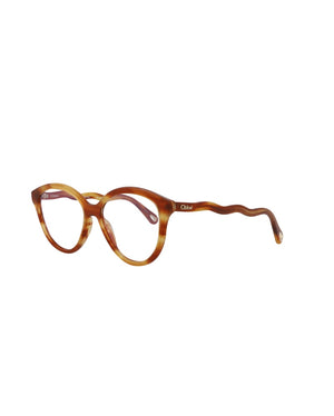 Chloe Cat Eye-Frame Bio Acetate Sunglasses Havana Havana Transparent (CH0089S-30013114-001)