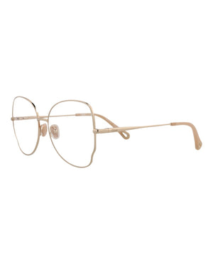 Chloe Cat Eye-Frame Metal Optical Frames Gold Gold Transparent (CH0098O-30012434-006)