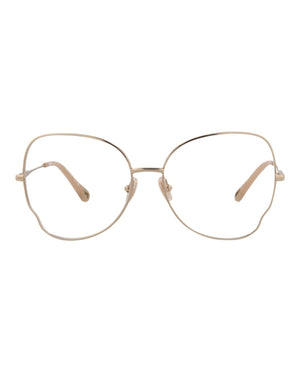 Chloe Cat Eye-Frame Metal Optical Frames Gold Gold Transparent (CH0098O-30012434-006)