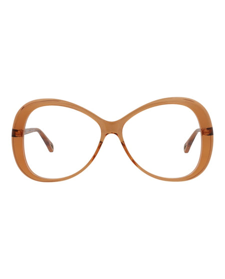 Chloe Round-Frame Bio Acetate Optical Frames Orange Orange Transparent (CH0011O-30009851-001)