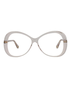 Chloe Round-Frame Bio Acetate Optical Frames Pink Pink Transparent (CH0011O-30009851-002)