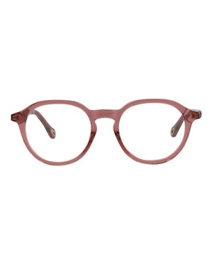 Chloe Round-Frame Bio Acetate Optical Frames Pink Pink Transparent (CH0012O-30009838-002)