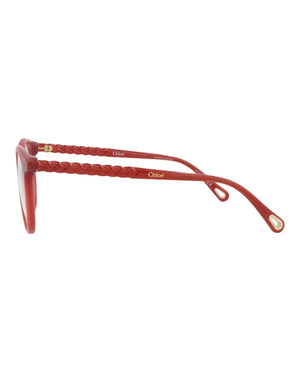 Chloe Round-Frame Bio Injection Optical Frames Orange Orange Transparent (CH0006O-30009871-004)