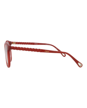 Chloe Round-Frame Bio Injection Optical Frames Orange Orange Transparent (CH0006O-30009871-008)