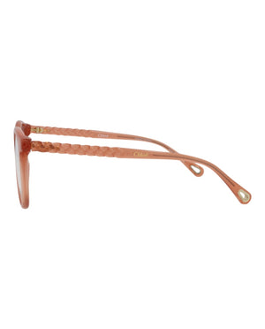 Chloe Round-Frame Bio Injection Optical Frames Pink Pink Transparent (CH0006O-30009871-001)