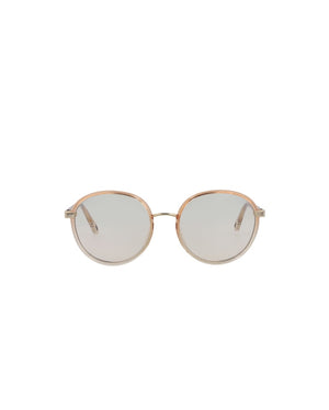 Chloe Round-Frame Injection Sunglasses Orange Orange Transparent (CH0033S-30013119-001)