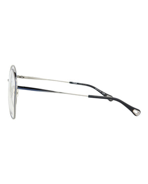 Chloe Round-Frame Metal Optical Frames Blue Blue Transparent (CH0017O-30009856-001)